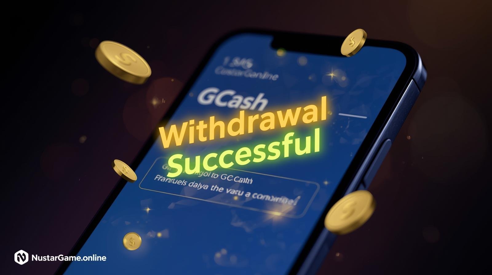 GCash payment withdrawal confirmation for Nustargame online casino player
