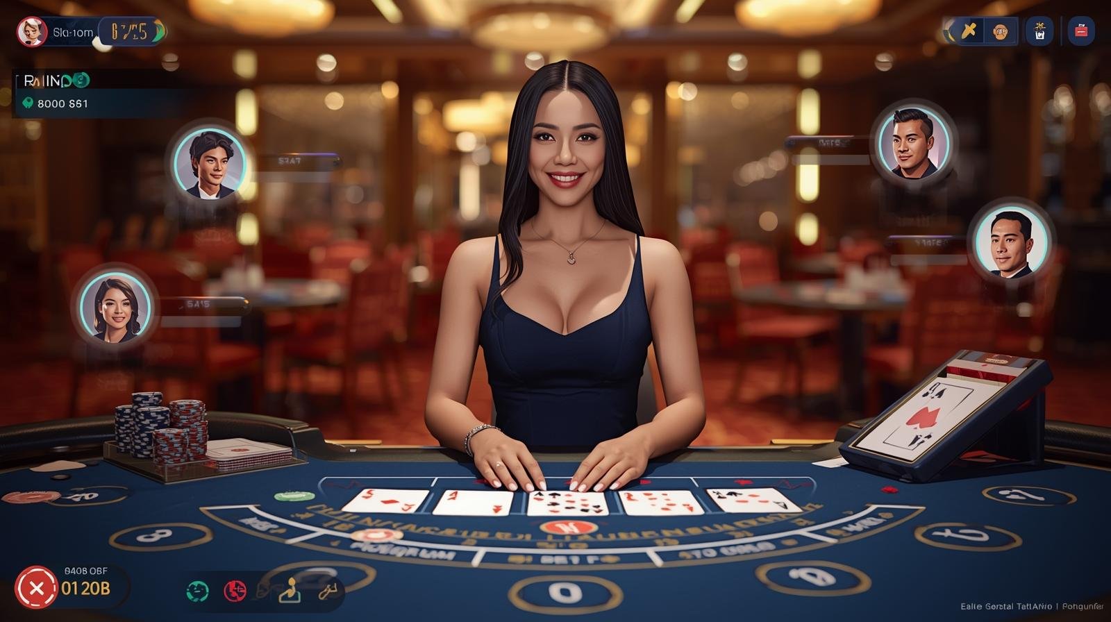Live casino dealer at online casino Philippines platform Nustargame