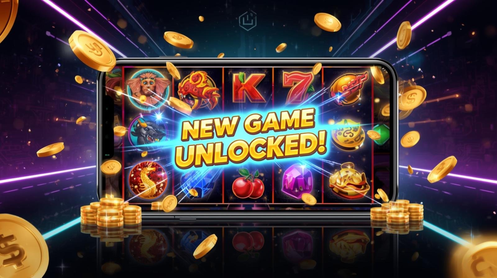 New casino slot game interface on mobile at Nustargame Online