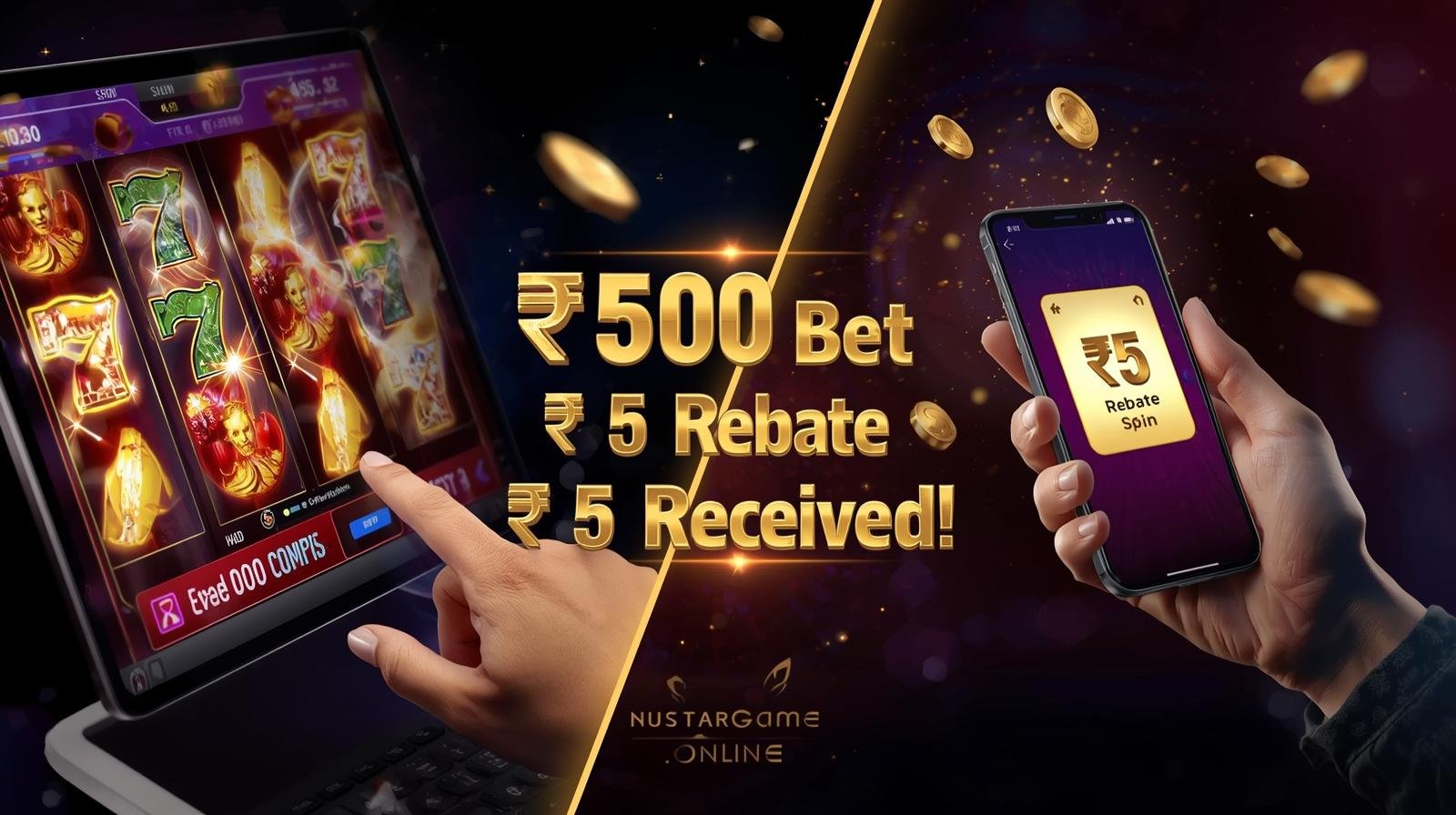 Player receives automatic rebate notification from Nustargame