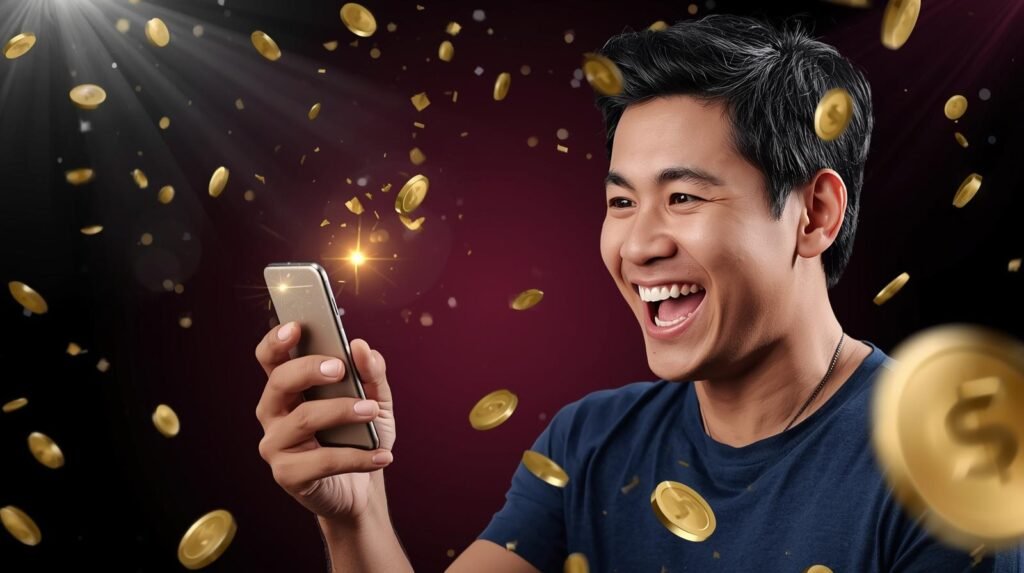 Winning payout notification at Nustargame Online